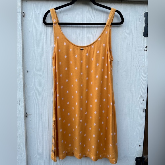 O’Neill Floral Yellow “Phan” Tank Dress w/ Side Button Detailing Small Sundress - Picture 4 of 8